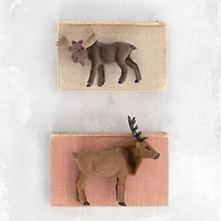 Hello Honey® Faux Fur Elk Ornament