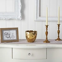 6" Designer Gold Vase