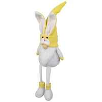 20" Yellow Sitting Bunny Gnome Easter Figurine