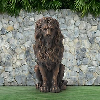 Glitzhome® 20.5" Guardian Sitting Lion Statue Set