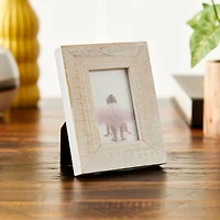 White Distressed Mini Frame by Studio Décor®