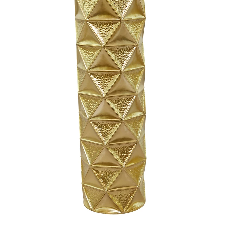 Gold Metal Glam Vase, Set of 3" 34", 29", 25"