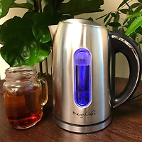 MegaChef 1.7L Stainless Steel Electric Tea Kettle