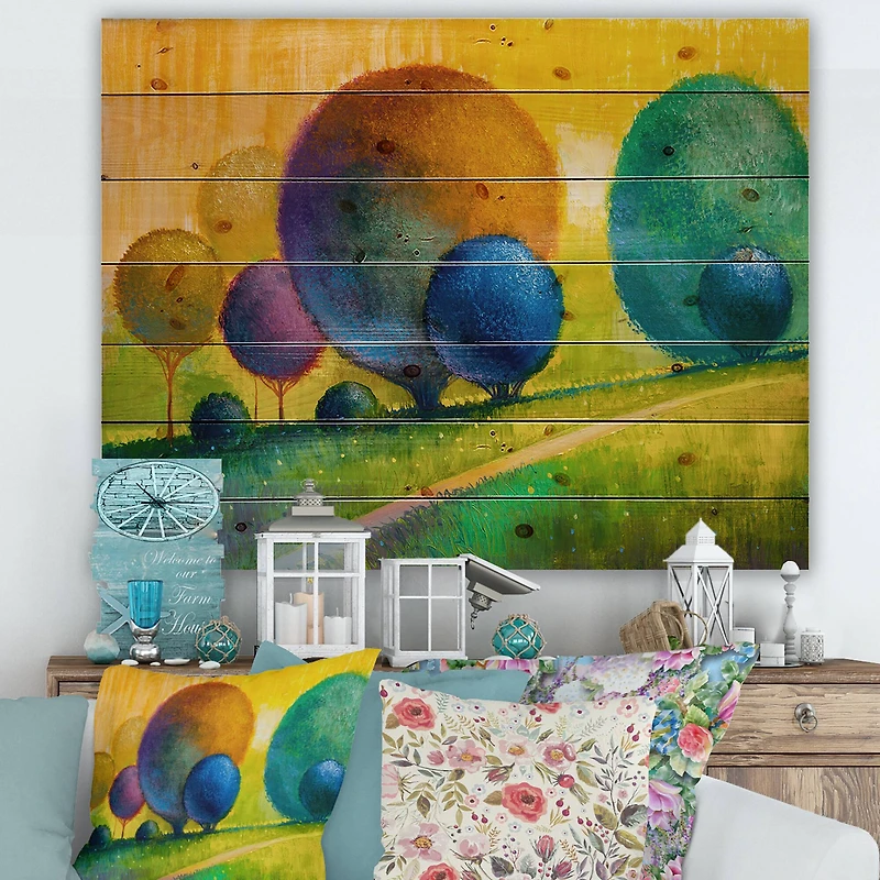 Designart - Colourful Ornamental Trees III