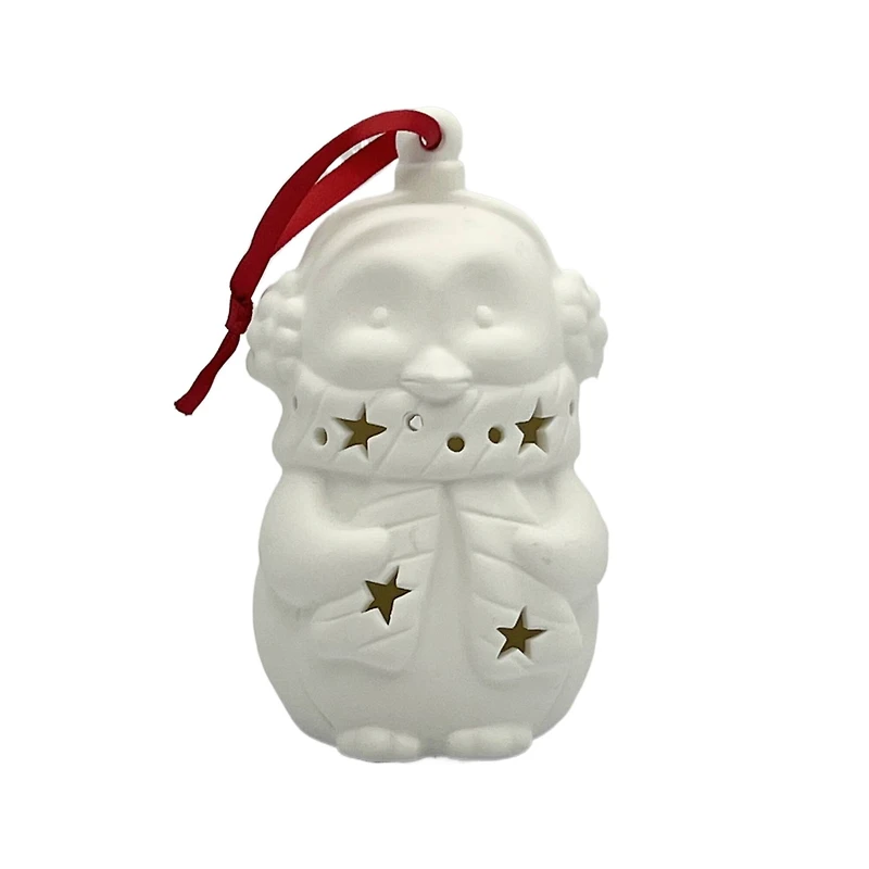 4.5" LED DIY Ceramic Penguin Ornament by Make Market®