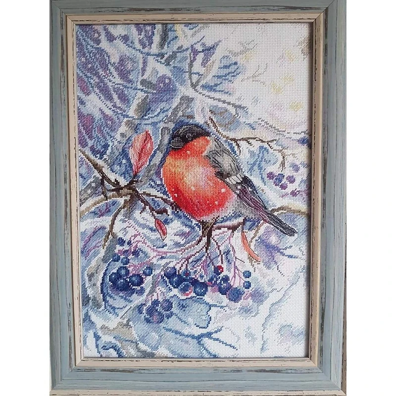 Mp Studia In The Snowing Forest Cross Stitch Kit