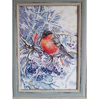 Mp Studia In The Snowing Forest Cross Stitch Kit