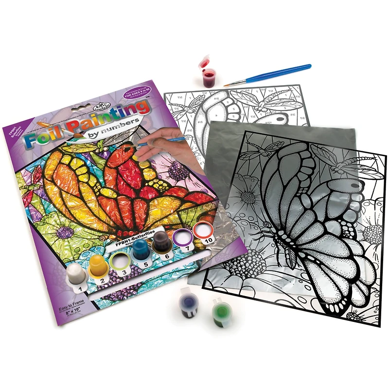 Royal & Langnickel® Butterflies Foil Paint By Number Kit