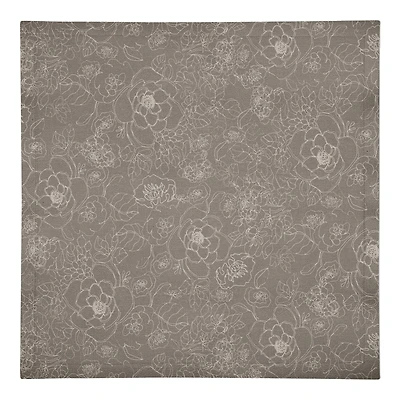Line Floral Cotton Twill Napkin