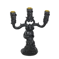 10.75" Black Skull Candelabra Tabletop Décor by Ashland®