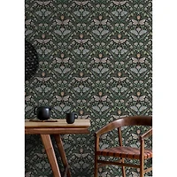 RoomMates Enchanted Forest Damask Peel & Stick Wallpaper