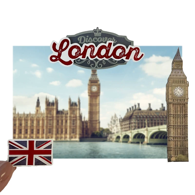 12 Pack: London Dimensional Stickers by Recollections™