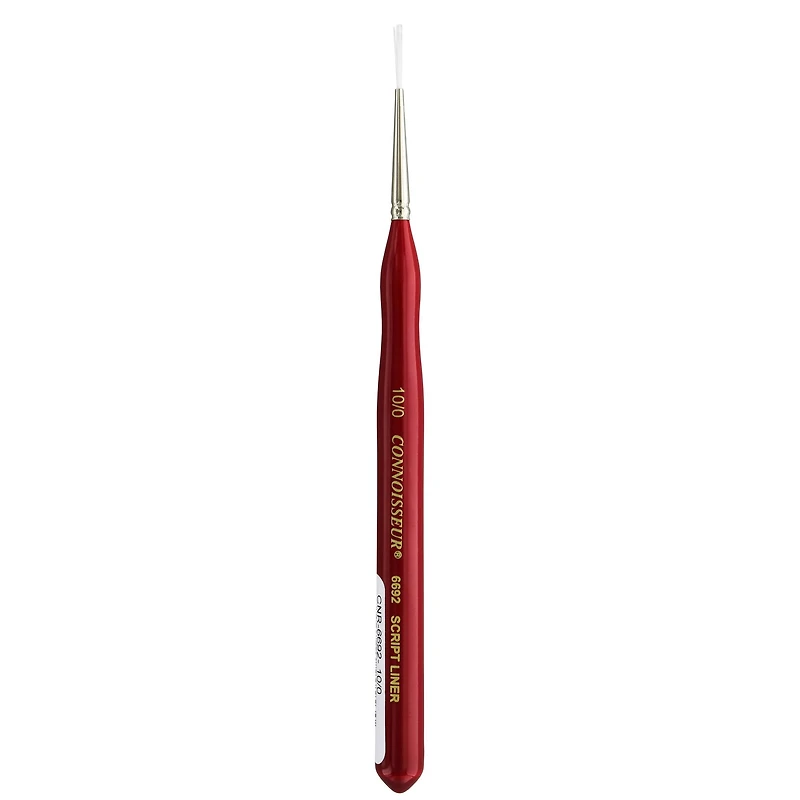Connoisseur® White Taklon Mini Detail Script Liner Brush