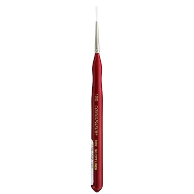 Connoisseur® White Taklon Mini Detail Script Liner Brush