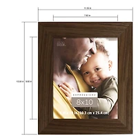 Expressions™  8" x 10" Walnut Wide Scoop Frame by Studio Décor®
