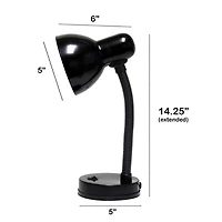 Creekwood Home Essentix 14.25" Metal Desk Lamp