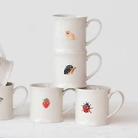 Hello Honey® 3.25" Eclectic Fauna Stoneware Mug Set