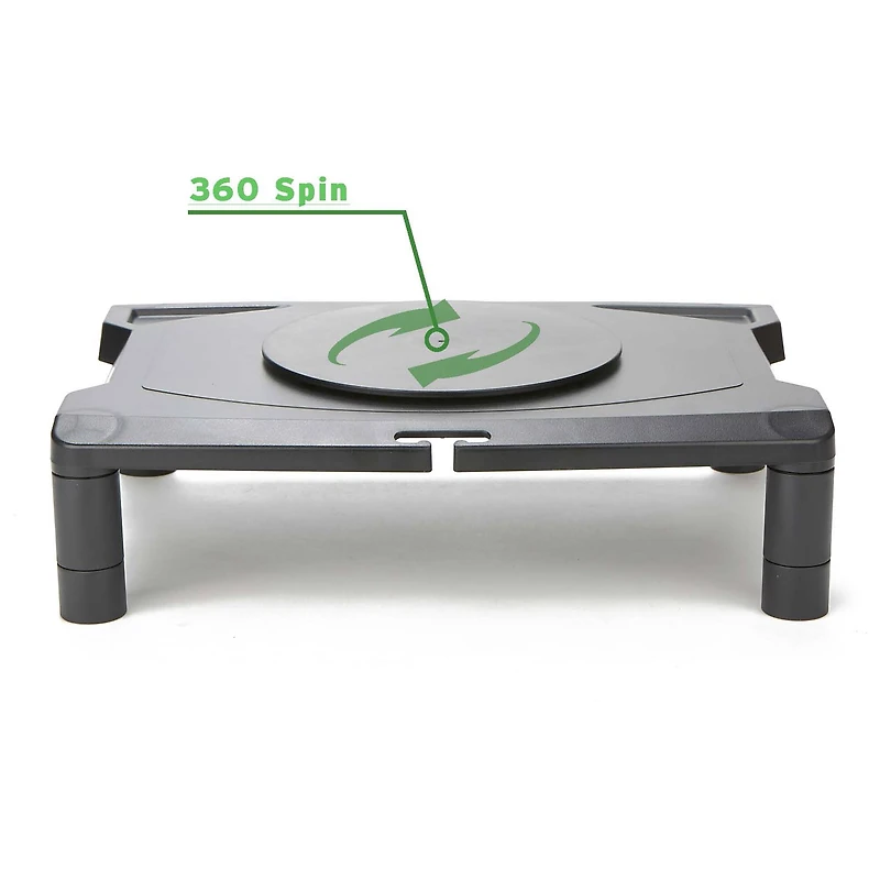 Mind Reader Black Rotative Extra Wide Monitor Risers