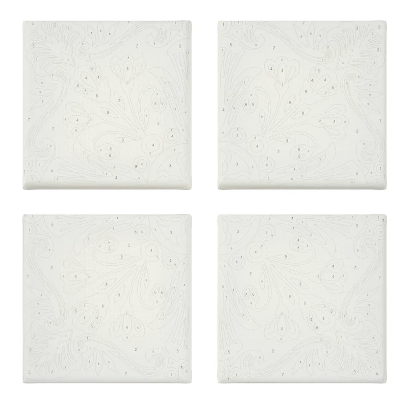 Coastal Tile Paint-by-Number Gallery Mini Kit by Artist's Loft®