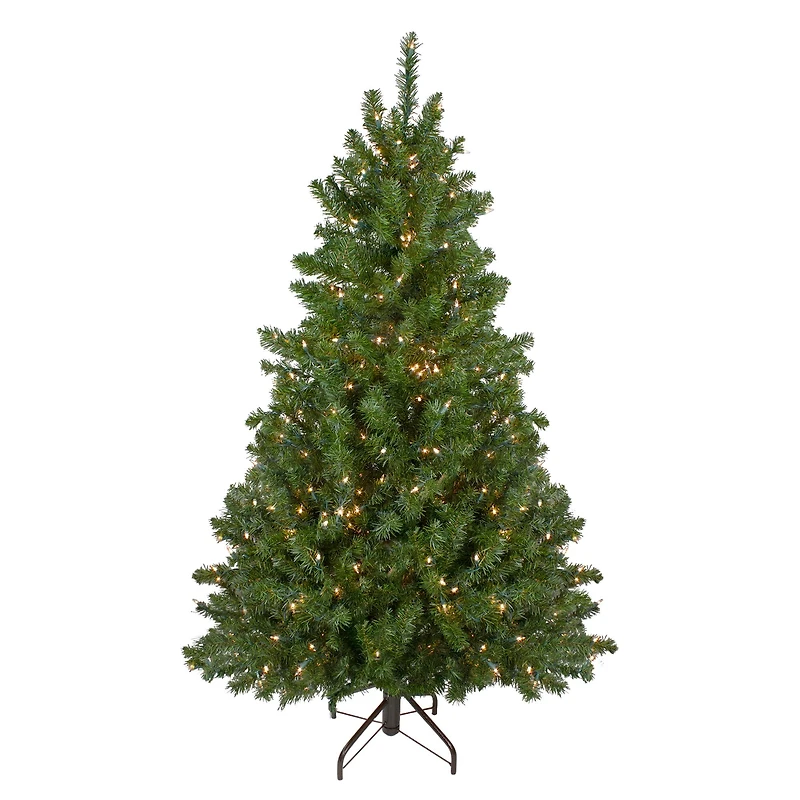 5ft. Pre-Lit Canadian Pine Artificial Christmas Tree, Clear Lights