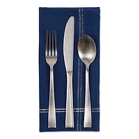DII® Blue with Silver & Gold Border Napkins, 6ct.
