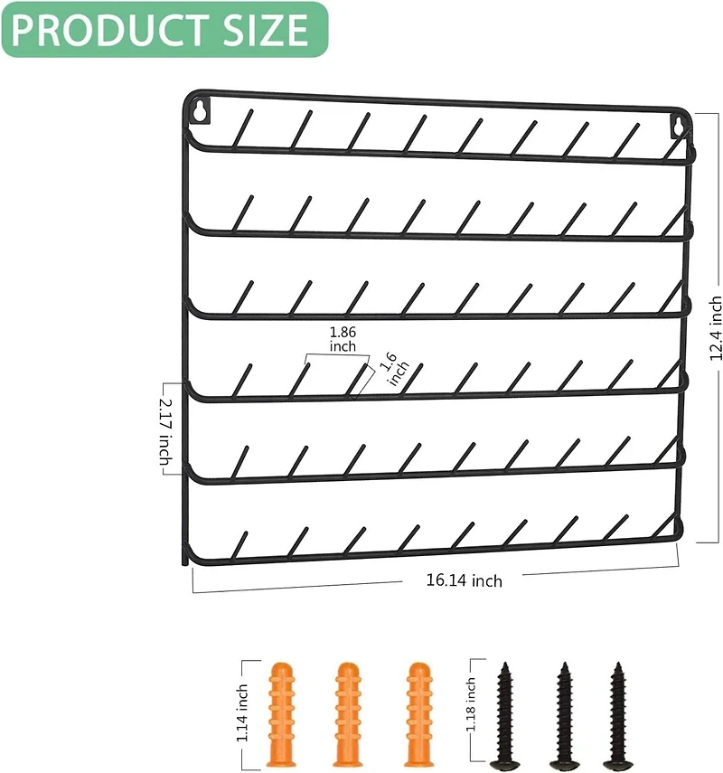 NEX™ 48-Spool Wall-Mounted Sewing Thread Rack