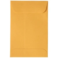 JAM Paper Brown Kraft Manila #4 Coin Business Commercial Envelopes with Peel and Seal Closure