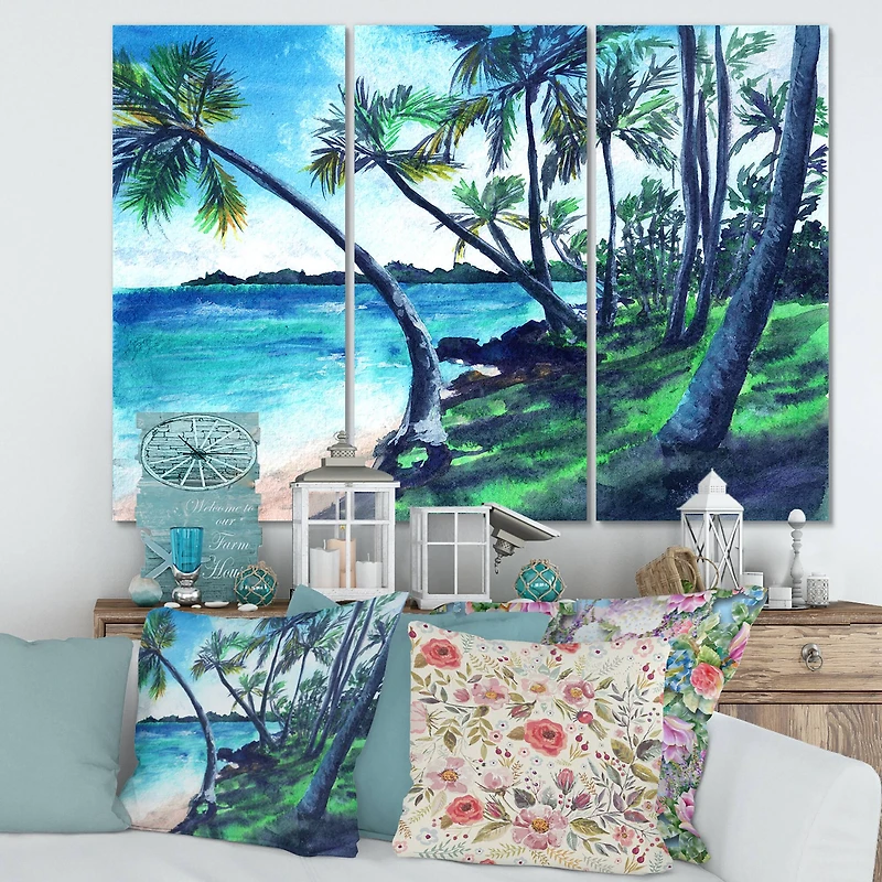 Designart - Tropical Beach In Summer Paradise