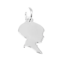 Silver Plated Boy Charm by Bead Landing™