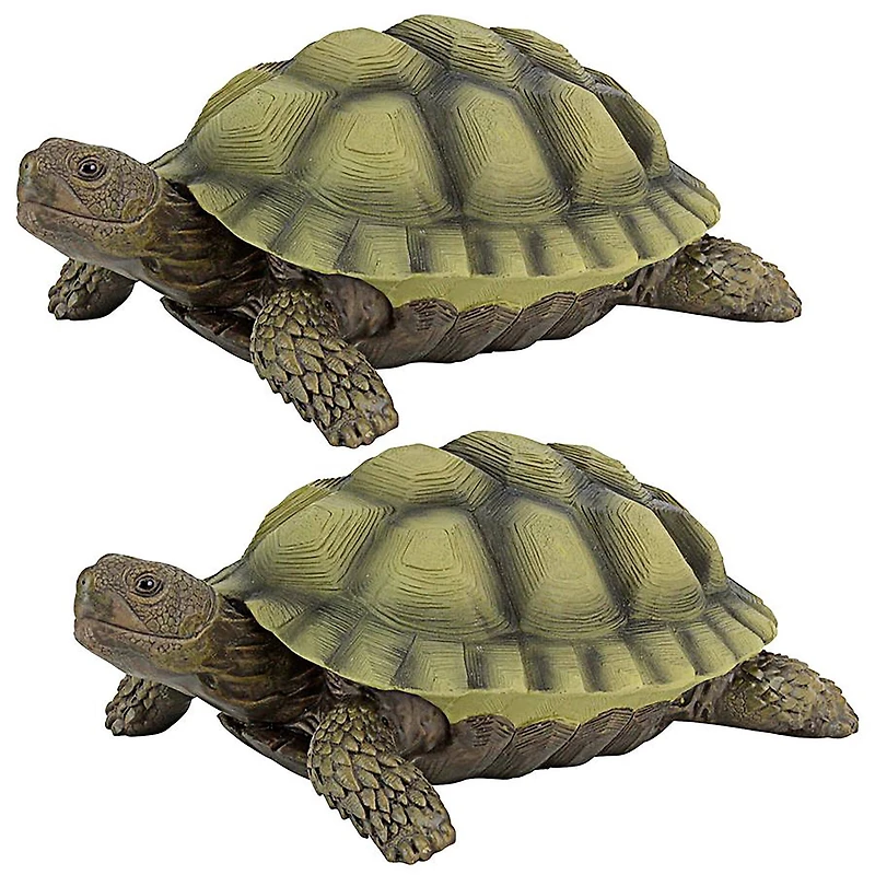 Design Toscano 3" Gilbert the Box Turtle Statues, 2ct.