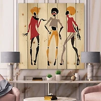 Designart - African American Women Silhouettes I