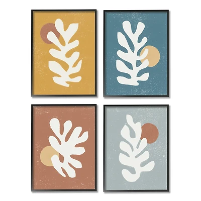 Stupell Industries Fluid Matisse Inspired Plants Abstract Organic Shapes in Frame Wall Art