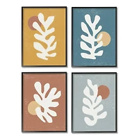 Stupell Industries Fluid Matisse Inspired Plants Abstract Organic Shapes in Frame Wall Art
