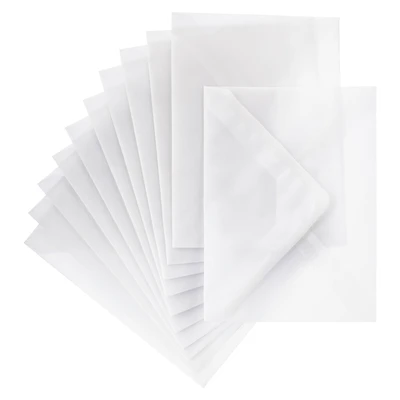 12 Packs: 10 ct. (120 total) White Vellum Envelopes by Recollections™