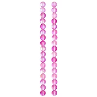 12 Pack: Matte Pink Synthetic Opal Glass Round Beads, 8mm by Bead Landing™