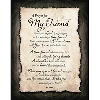 Prayer For My Friend Timberland Wall Plaque