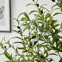 Glitzhome® 6ft. Potted Faux Olive Tree