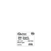PA Paper™ Accents White Light 8.5" x 11" 21lb. Vellum, 250 Sheets