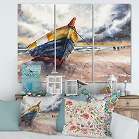 Designart - Wooden Boat On The Baltic Shores