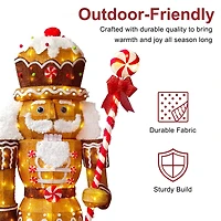 6ft. LED Outdoor Gingerbread Christmas Soldier