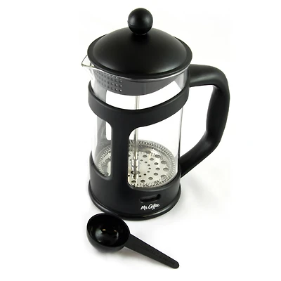 Mr. Coffee Brivio 28oz. Glass French Press Coffee Maker with Plastic Lid