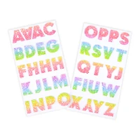 Rainbow Glitter Alphabet Stickers by Recollections™
