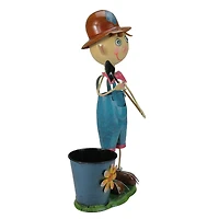20" Boy with Shovel & Bow Tie Spring Outdoor Planter
