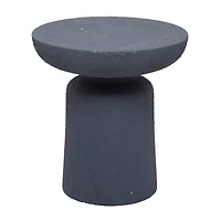Blue Contemporary Garden Stool, 17" x 17" x 18"