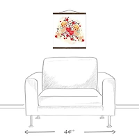 Retro Cupids Teak Hanging Canvas