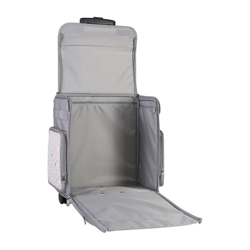 Everything Mary Gray Hexagon Rolling Scrapbook Storage Tote