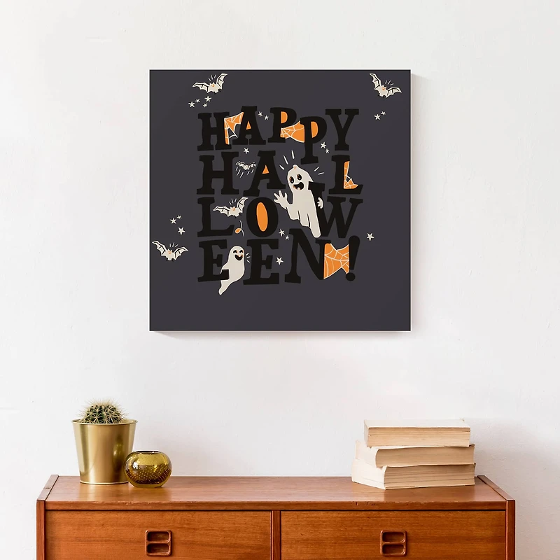 Happy Halloween Canvas Wall Art