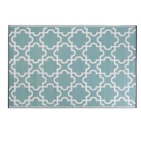 DII® Aqua Lattice Outdoor Rug, 4ft. x 6ft.
