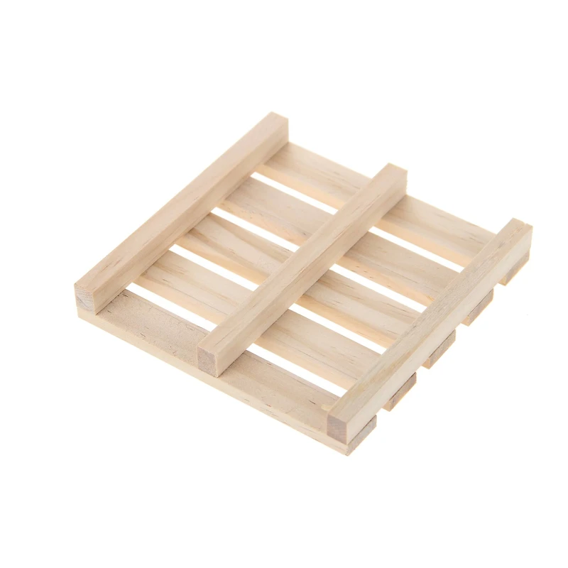 4" Unfinished Wood Pallet Coaster by Make Market®