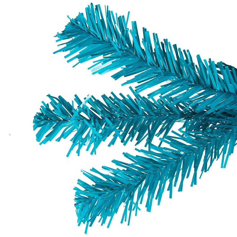 6ft. Pre-Lit Turquoise Medium Pine Artificial Christmas Tree, Clear Lights